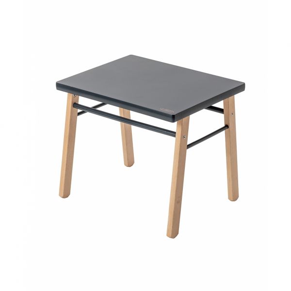 Table enfant Gabriel + Chaise basse Louise Hybride anthracite