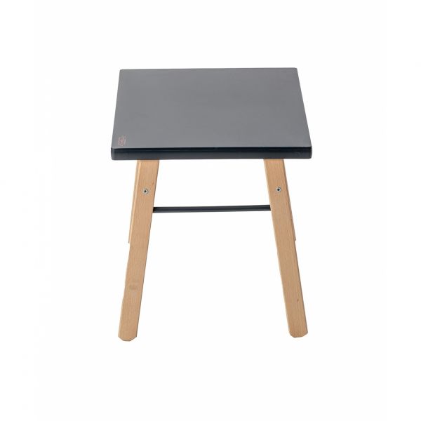 Table enfant Gabriel + Chaise basse Louise Hybride anthracite