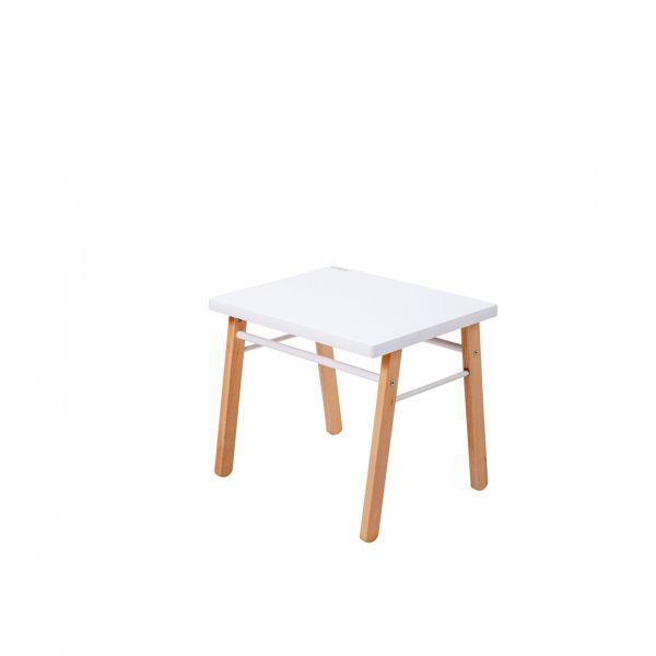 Table enfant Gabriel + Chaise basse Louise Hybride blanc