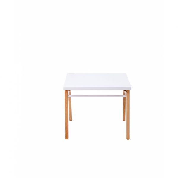 Table enfant Gabriel + Chaise basse Louise Hybride blanc