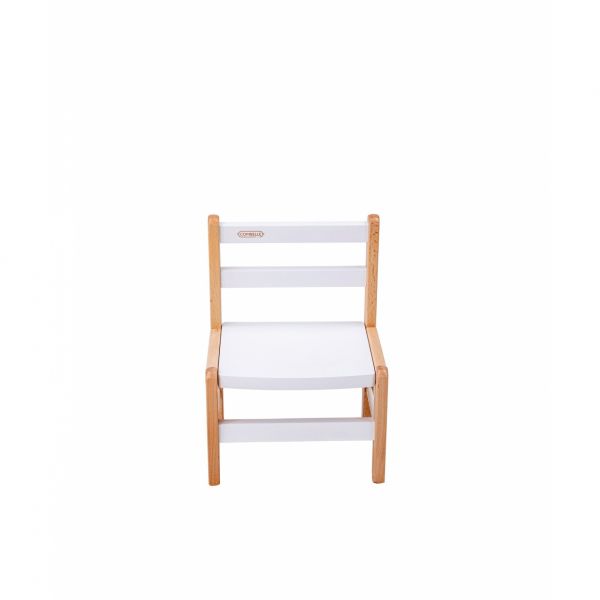 Table enfant Gabriel + Chaise basse Louise Hybride blanc