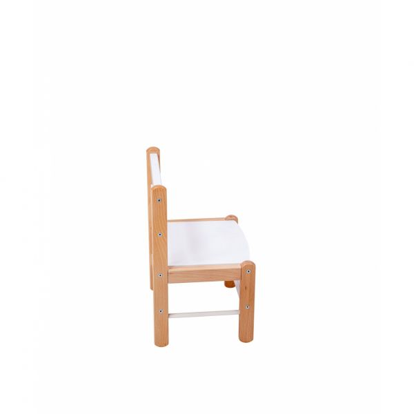 Table enfant Gabriel + Chaise basse Louise Hybride blanc