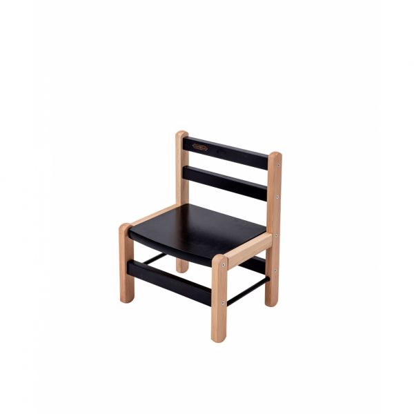 Table enfant Gabriel + Chaise basse Louise Hybride noir