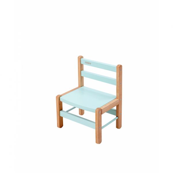 Table enfant Gabriel + Chaise basse Louise Hybride vert mint