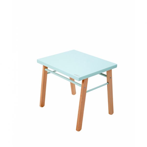 Table enfant Gabriel + Chaise basse Louise Hybride vert mint