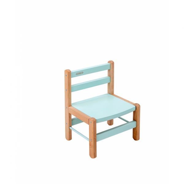 Table enfant Gabriel + Chaise basse Louise Hybride vert mint