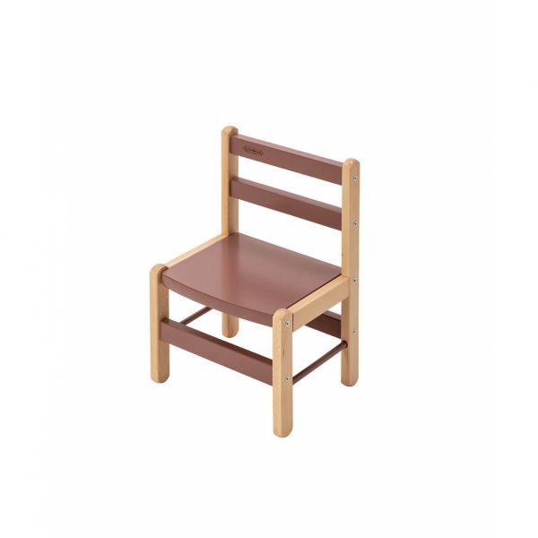 Table enfant Gabriel + Chaise basse Louise Hybride vieux rose