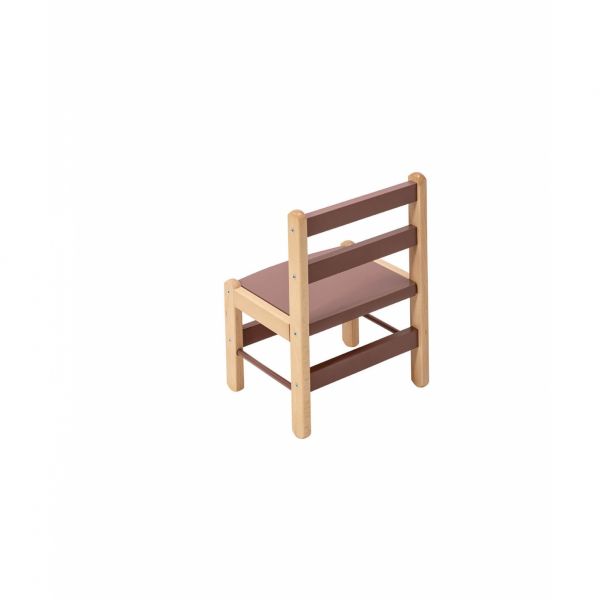 Table enfant Gabriel + Chaise basse Louise Hybride vieux rose