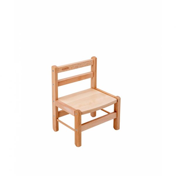 Table enfant Gabriel + Chaise basse Louise Vernis naturel