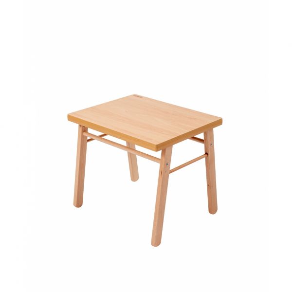 Table enfant Gabriel + Chaise basse Louise Vernis naturel