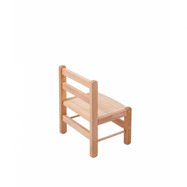 Table enfant Gabriel + Chaise basse Louise Vernis naturel