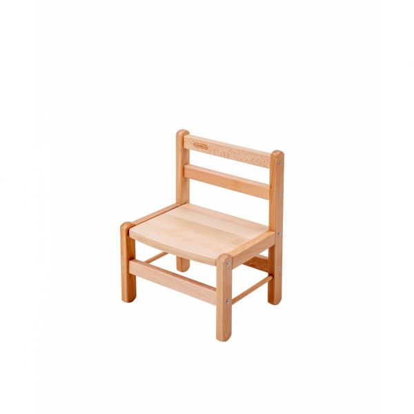 Table enfant Gabriel + Chaise basse Louise Vernis naturel