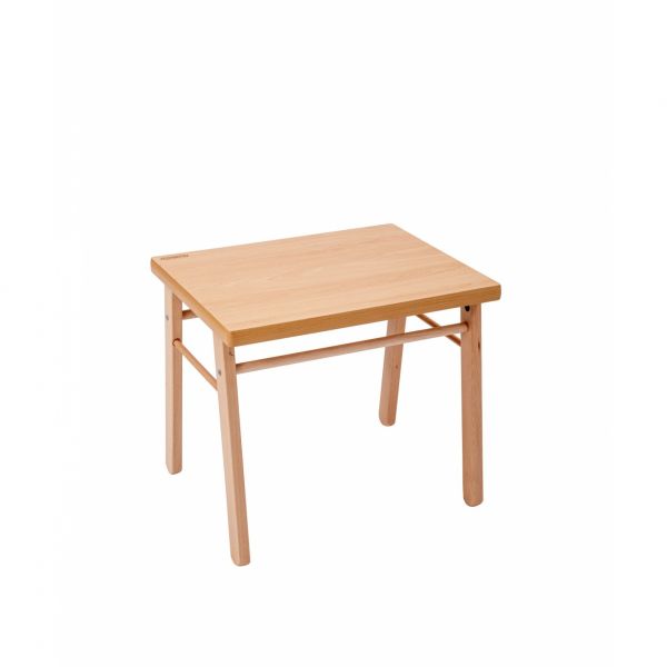 Table enfant Gabriel + Chaise basse Louise Vernis naturel