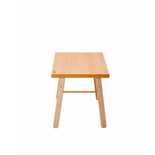 Table enfant Gabriel + Chaise basse Louise Vernis naturel