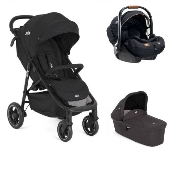 Poussette trio Litetrax Shale + siège auto i-Level Recline Eclipse + nacelle Ramble shale