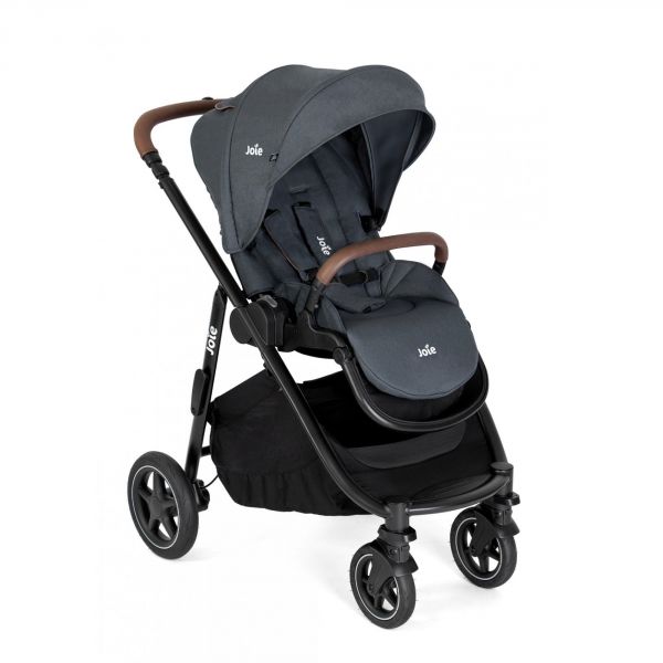 Poussette trio Versatrax Moonlight + siège auto i-Level Recline Eclipse + nacelle Ramble XL Shale