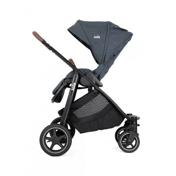 Poussette trio Versatrax Moonlight + siège auto i-Level Recline Eclipse + nacelle Ramble XL Shale