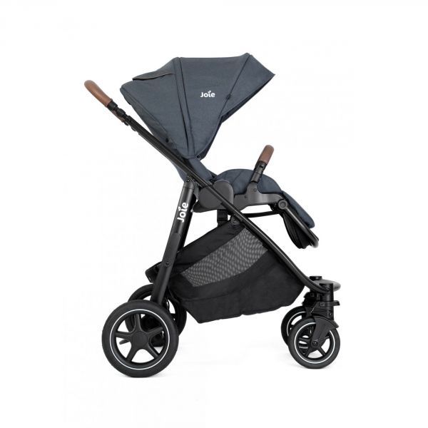 Poussette trio Versatrax Moonlight + siège auto i-Level Recline Eclipse + nacelle Ramble XL Shale