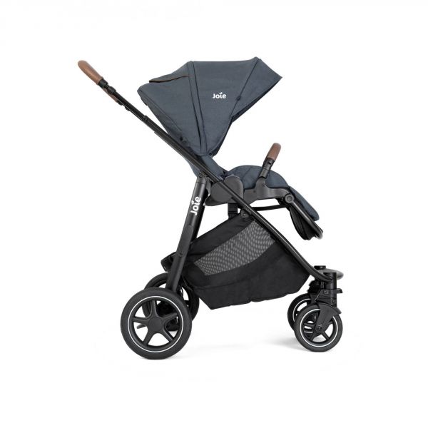 Poussette trio Versatrax Moonlight + siège auto i-Level Recline Eclipse + nacelle Ramble XL Shale