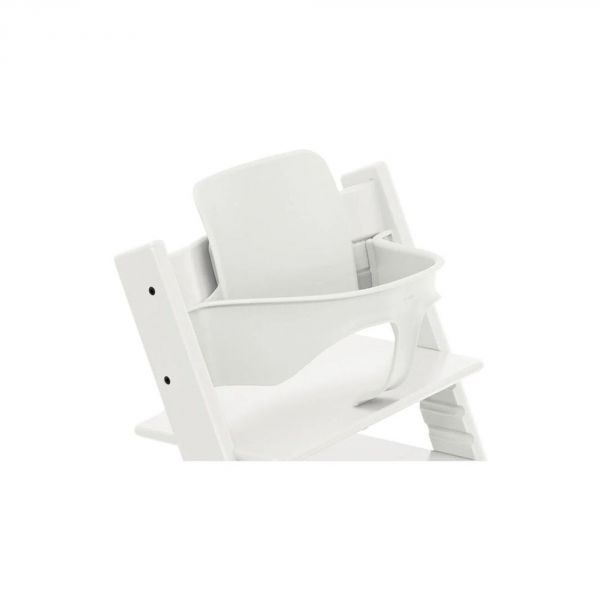 Pack chaise haute Tripp Trapp + baby set + tablette blanc