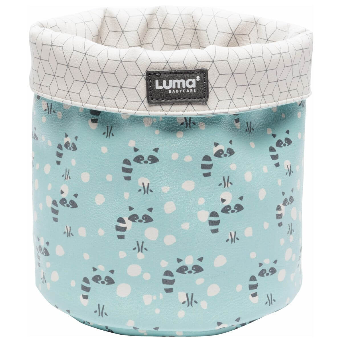 Luma Panier De Rangement Racoon Mint Made In Bebe