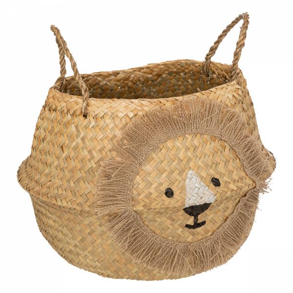 Panier de rangement pliant roseau Lion