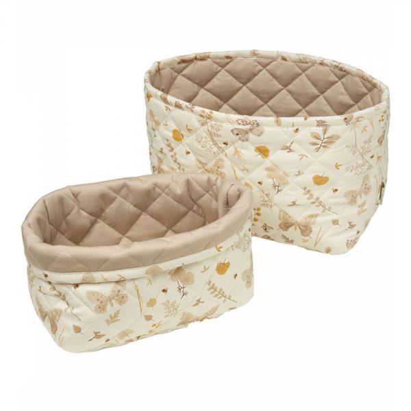 Lot de 2 paniers de rangement Papillon