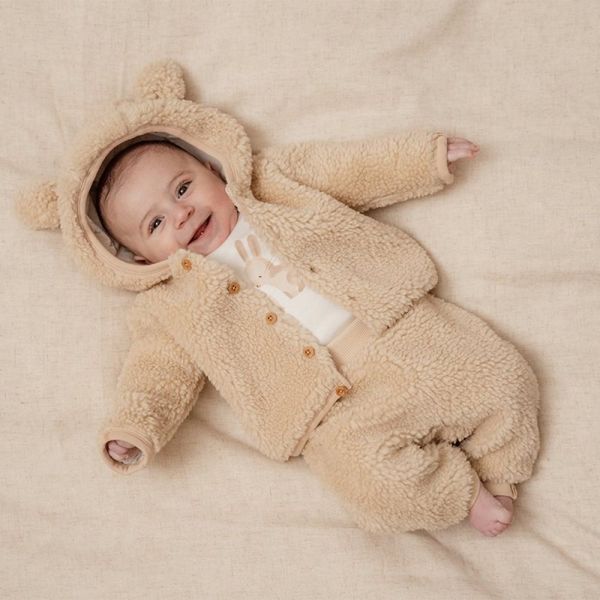 Pantalon bébé Teddy Sand taille 62