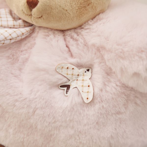 Peluche lapin Patapouf 17 cm Rose