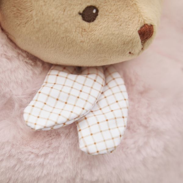 Peluche lapin Patapouf 17 cm Rose