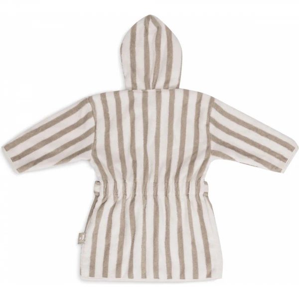 Peignoir enfant éponge 1-2 ans Stripe Olive