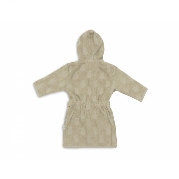 Peignoir enfant éponge 3-4 ans Miffy Jacquard Olive