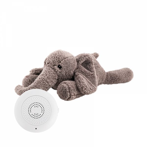 Peluche bruits blancs rechargeable George l'éléphant gris