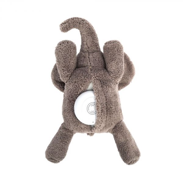 Peluche bruits blancs rechargeable George l'éléphant gris