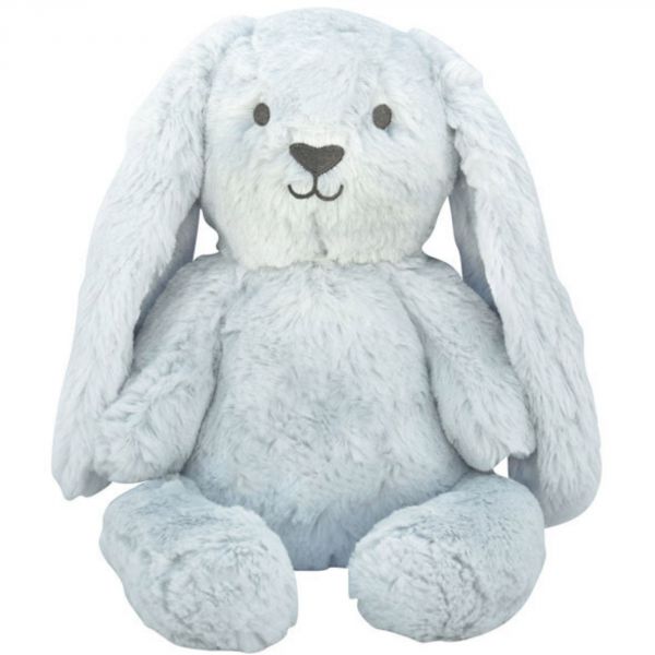 Peluche ultra douce lapin 40 cm - Bleu ciel