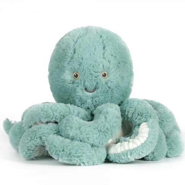 Peluche ultra douce poulpe 38 cm - Bleu céladon