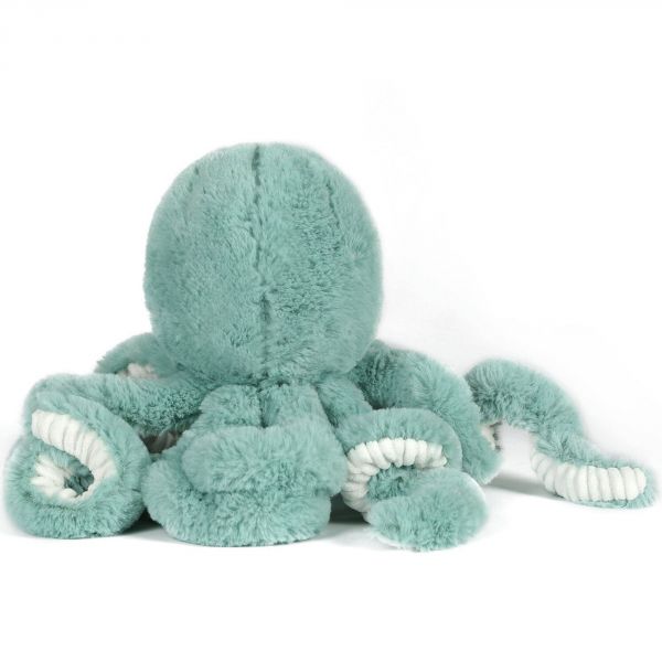 Peluche ultra douce poulpe 38 cm - Bleu céladon