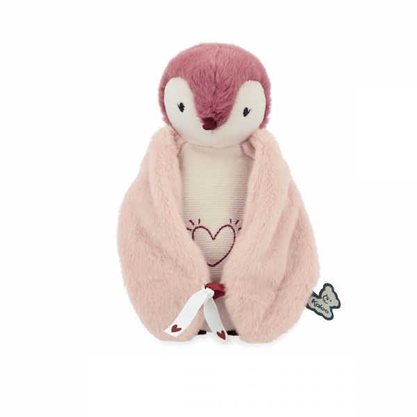 Peluche Veilleuse pingouin rose