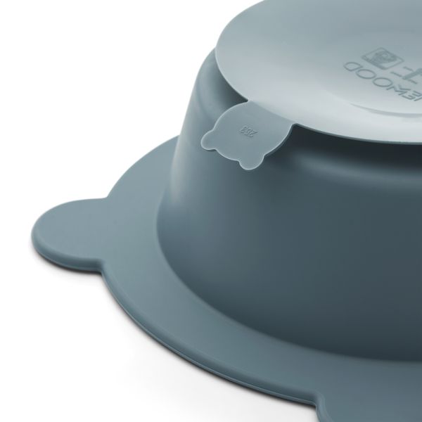 Lot de 2 bols à ventouse Peony Sea blue Whale blue