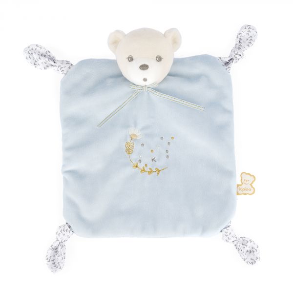 Doudou plat plume ourson 25 cm