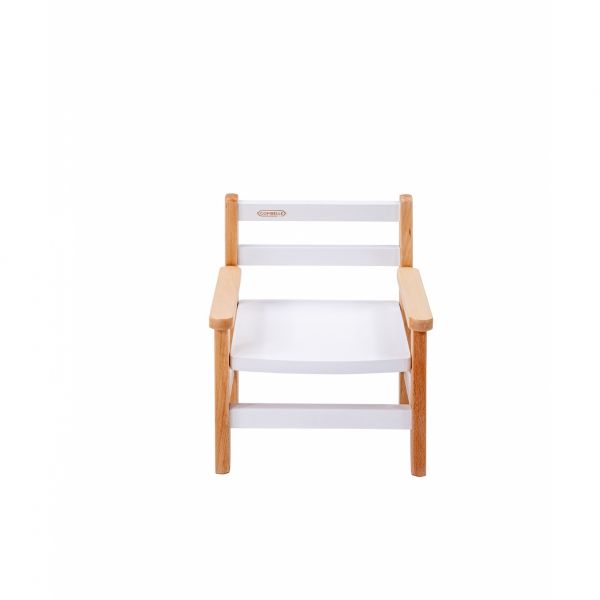 Petit fauteuil enfant avec accoudoirs Juliette Hybride blanc