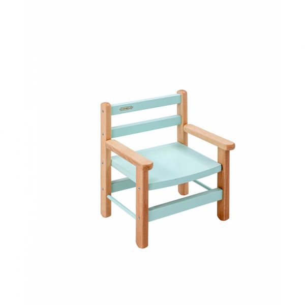 Petit fauteuil enfant avec accoudoirs Juliette Hybride vert mint