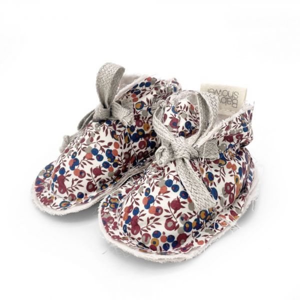 Chaussons en coton 0-1 mois Liberty Wiltshire Rose