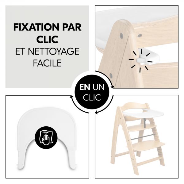 Plateau pour chaise haute en bois Arketa Click Tray