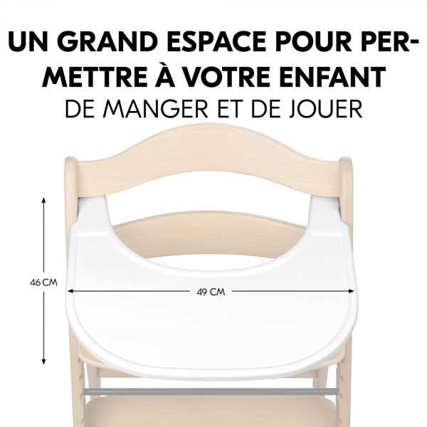 Plateau pour chaise haute en bois Arketa Click Tray