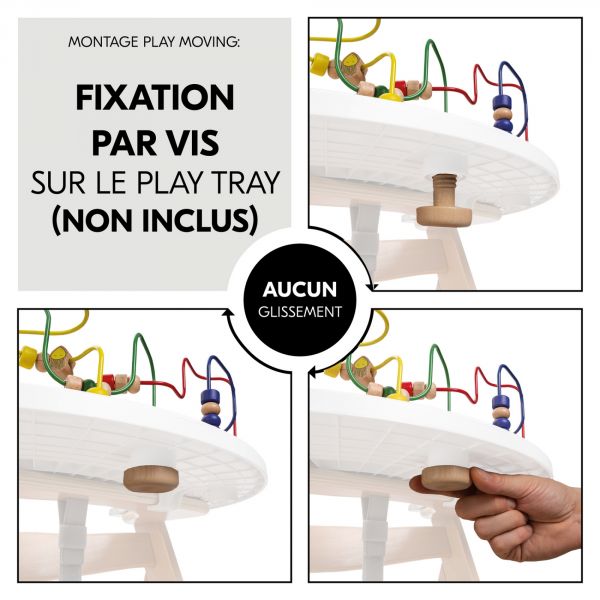 Jeux pour plateau de chaise haute en bois Play Moving