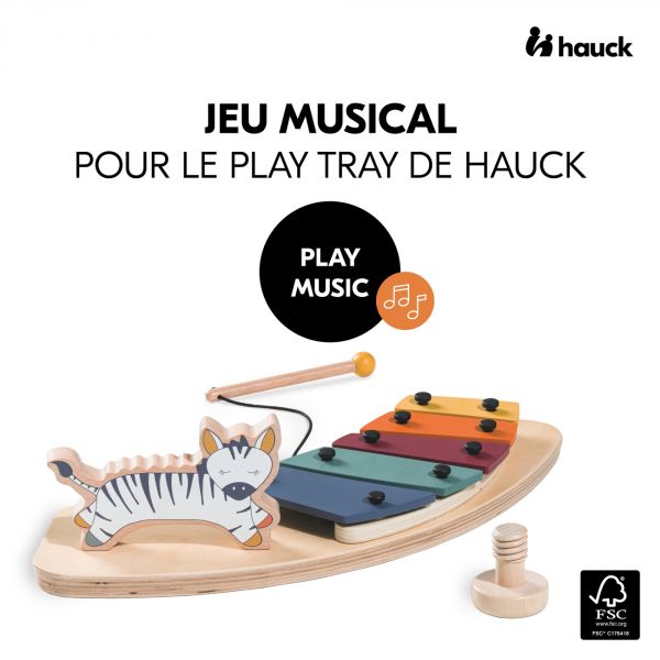 Jeux pour plateau de chaise haute en bois Play Music