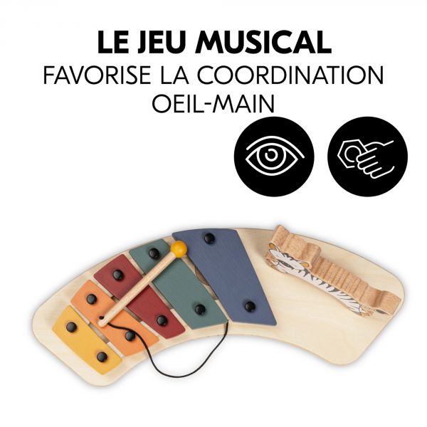 Jeux pour plateau de chaise haute en bois Play Music