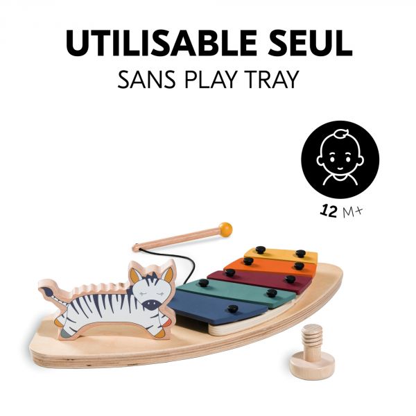 Jeux pour plateau de chaise haute en bois Play Music