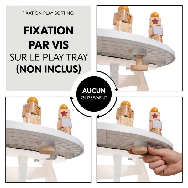 Jeux pour plateau de chaise haute en bois Play Sorting